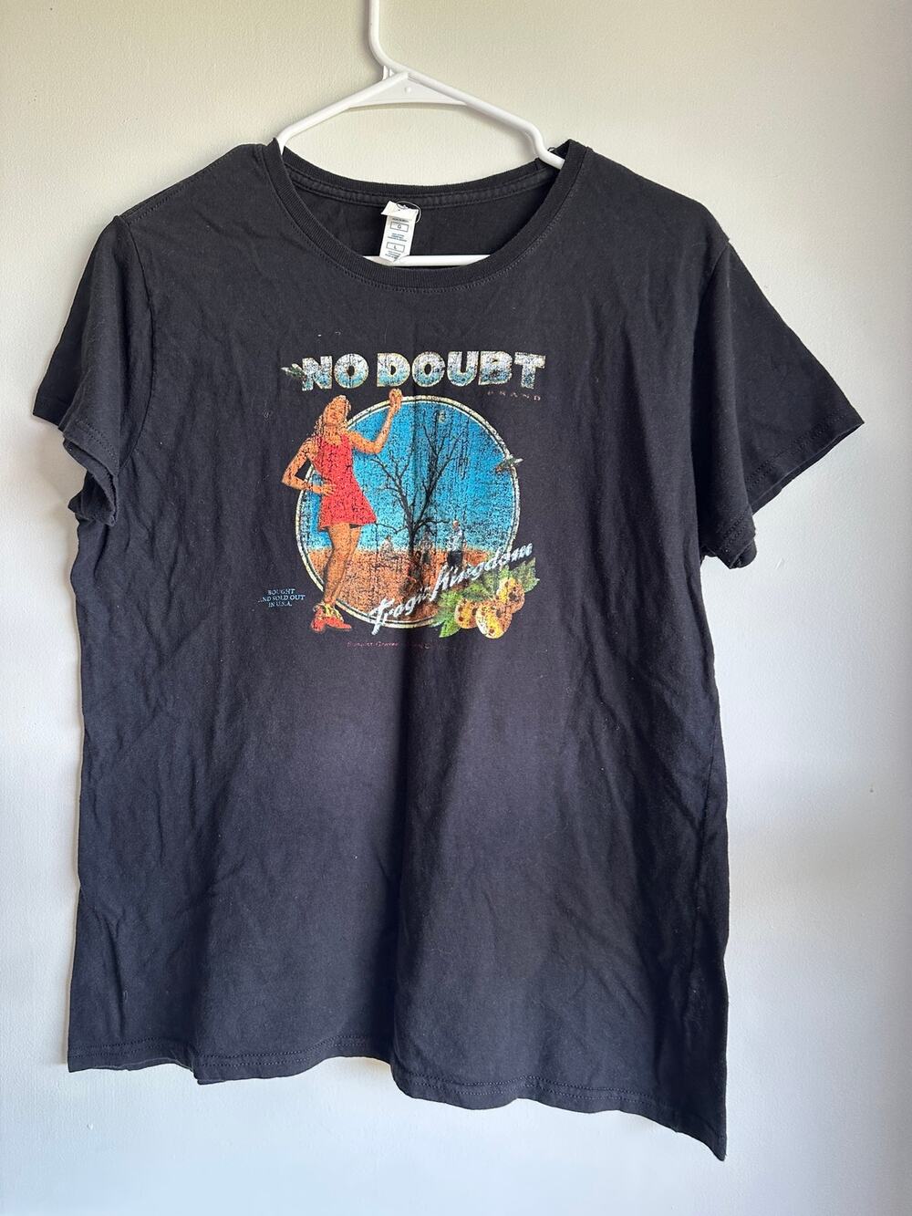 No Doubt Shirt Large Tragic Kingdom Album Graphic Tee Delta Soft Black